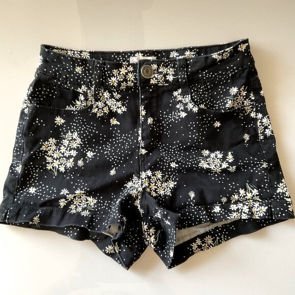 SO SHORTIE HIGH RISE SHORTS DAISIES - Picture 2 of 9